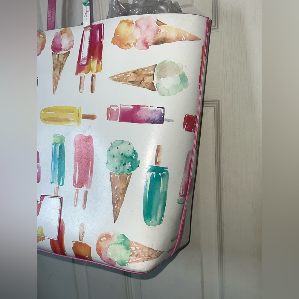 🦄 Kate Spade Francis Tote | Flavor of the Month | Large Leather Ice Cream | Rare - Picture 13 of 16